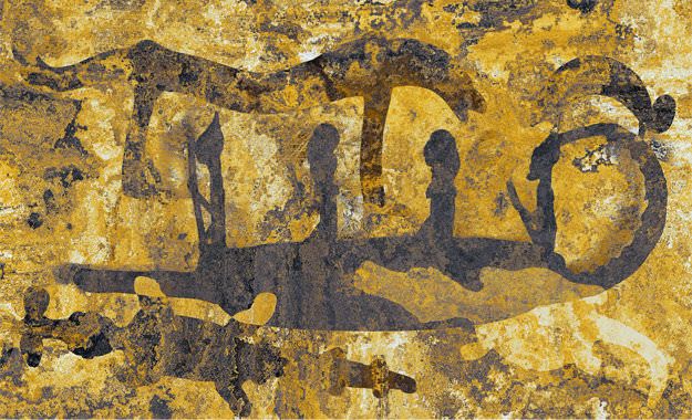 „Sur Tsiribihina II“, Pigmentdruck, Leinwand auf Holzmalgrund, 50 x 30cm und 90 x 60