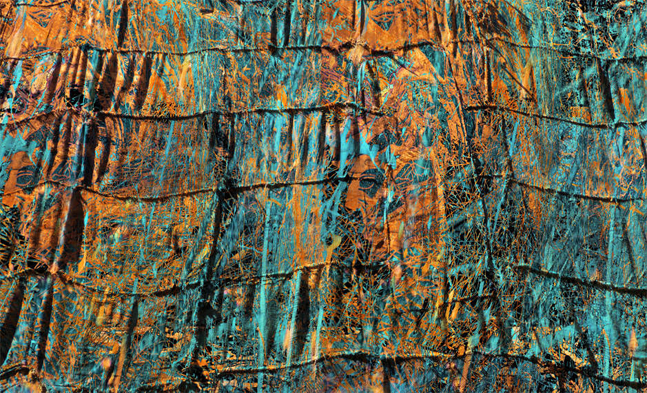 „chevalier métamorphosé“, Pigmentdruck, Leinwand auf Holzmalgrund, 50 x 30cm und 80 x 50cm