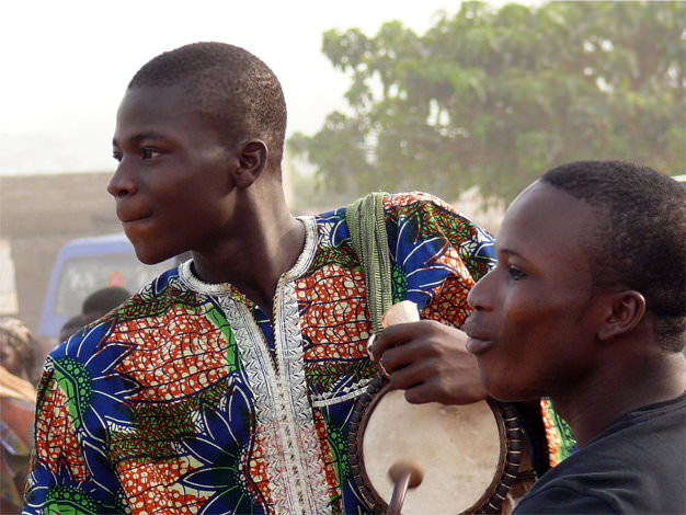 Musiker in Aledjo, Benin 2008